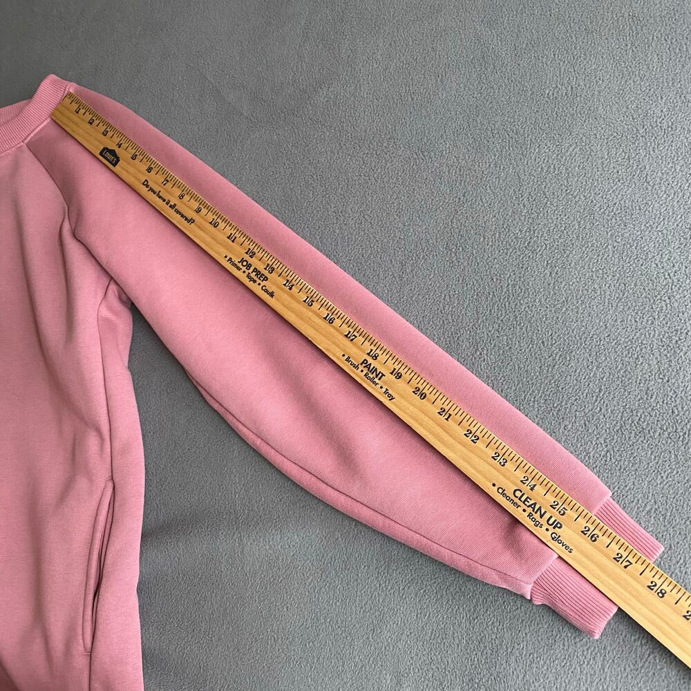 Pact Organic Cotton Blend Crew Neck Pullover Tunic Sweatshirt Womens M Pockets - Picture 12 of 15